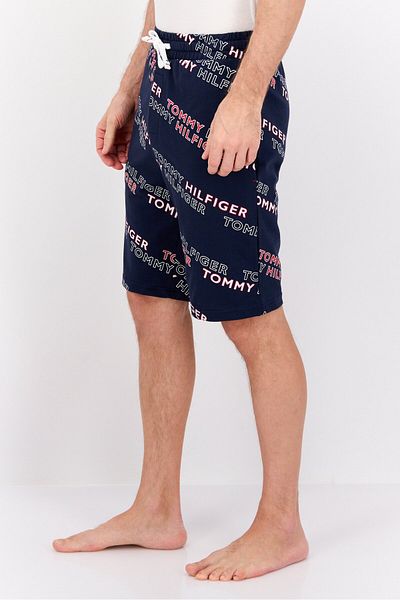 Tommy Hilfiger Men Brand Logo Drawstring Pajama Bottom, Navy Blue