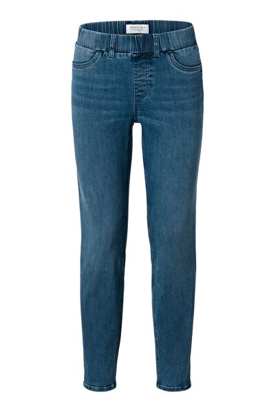 Tchibo Women Skinny Fit Mid Rise Stretchable Jeans, Mid Wash Blue