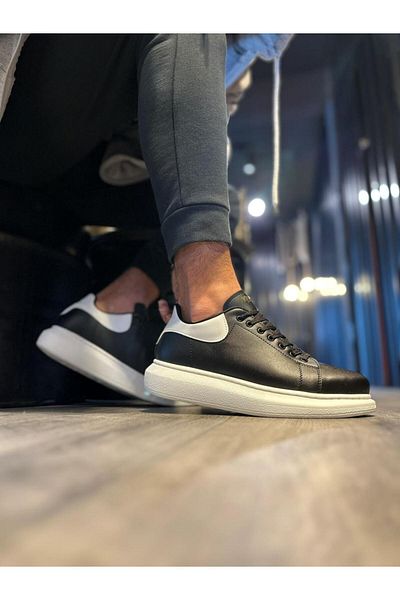 Knack Black High Sole Casual Shoes - 043 Model