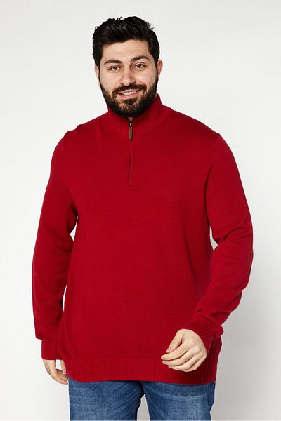Club Room Men's Turtleneck Knitted Long Sleeve Pullovers, Red