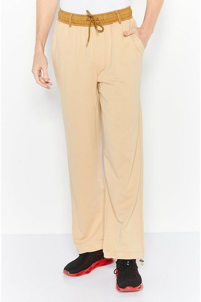 Esprit Men Regular Fit Solid Jogger Pants, Brown