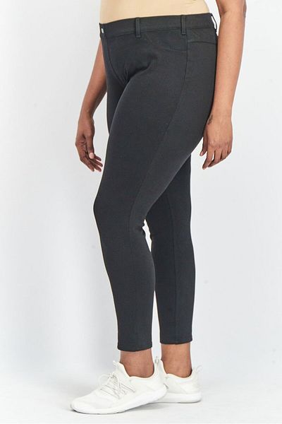 Tchibo Women High Waisted Plain Skinny Pants, Black