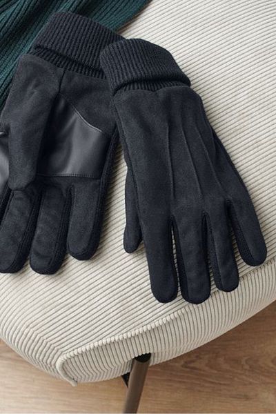 Tchibo Men Fleece Gloves, Black