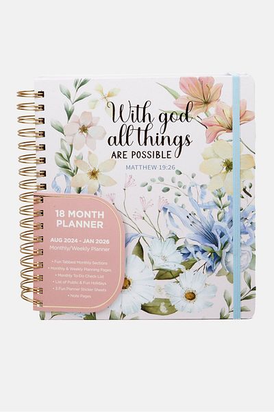 Votum 18 Month Chunky Agenda Planner, Light Pink Combo