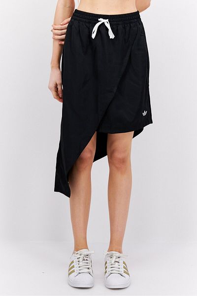 adidas Women Sportswear Fit Drawstring Training Mini Skirts, Black