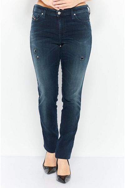 Diesel Women Super Skinny Fit Washed Skinzee Jeans, Charcoal
