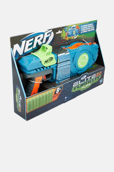 Nerf Elite 2,0 Flipshots Flip-8 Blaster, Navy Blue