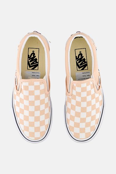 Vans Women Classic Slip On Shoes, Peach
