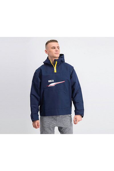 Puma Men Hooded Windbreaker Jacket, Peacoat