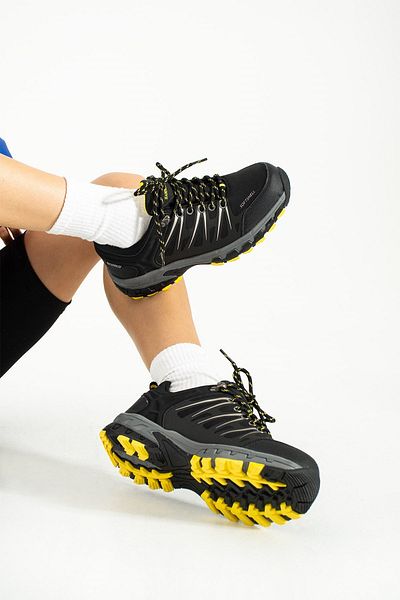 Hammer Jack Garson Black-Yellow Outdoor Unisex Shoes