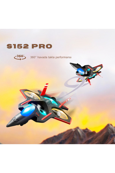 piha S152 DRONE FIRÇASIZ MOTOR 2 Batarya İle 20 Dakika Uçuş 720p HD Kamera Işıklı Drone