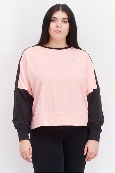 Puma Women Sportswear Fit Long Sleeve Training Sweatshirt, Pink