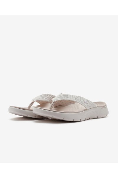SKECHERS Go Walk Flex Sandal - Splendor Kadın Bej Parmak Arası Terlik 141404 Nat