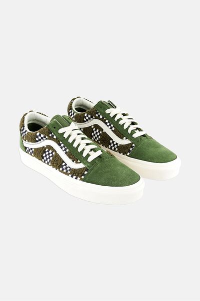 Vans Men Old Skool Lace Up Shoes, Green