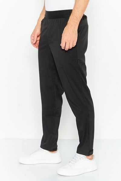 Puma Men Sportswear Fit Brand Logo Training Trackpants, Black