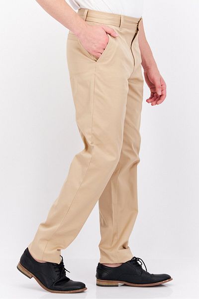 Lyle & Scott Men Regular Fit Golf Pants, Khaki
