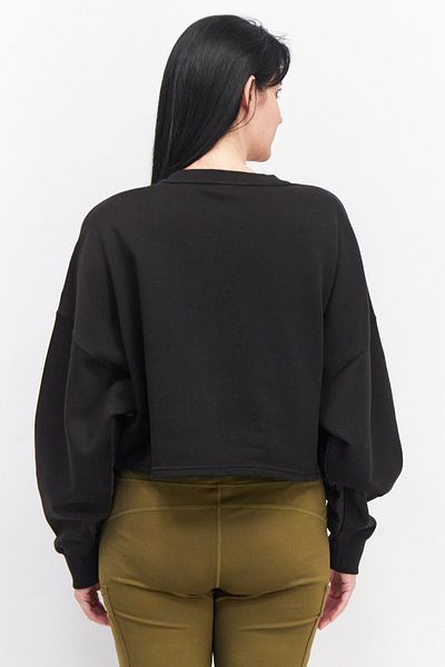 Puma Women Relaxed Fit Long Sleeve Outdoor Sweatshirt, Black