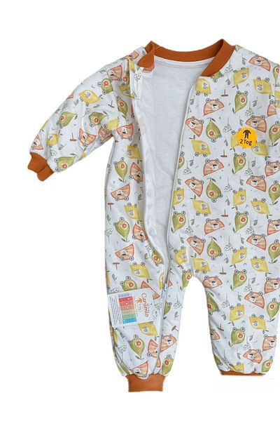 alpmodel Girls Boys Fruit Printed Children's Thick Fiber Filled 2 Tog Printed Patterned Sleeping Bag