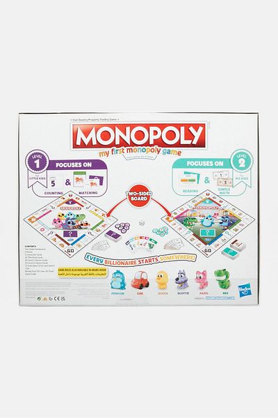 Monopoly Kids Discover Board Game, Blue Combo