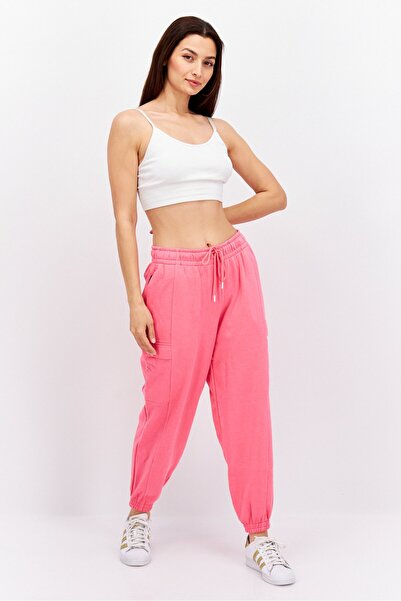 Puma Women Relaxed Fit Drawstring Outdoor Cargo Sweatpants, Pink