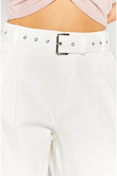 Michael Kors Women Regular Fit Solid Jean, White
