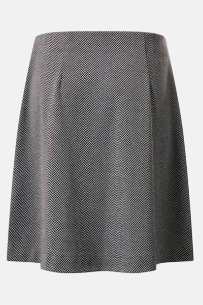 Tchibo Women Herringbone Mini Skirt, Black