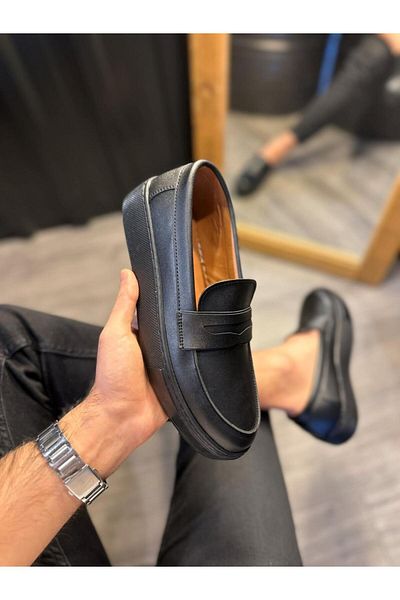 Knack Casual Classic Shoes 400 Black (Black Sole)
