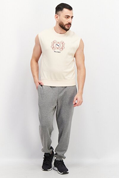 Puma Men Sportswear Fit Sleeveless Running Vest, Beige