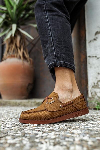 Knack Tan Linen Seasonal Shoes 008