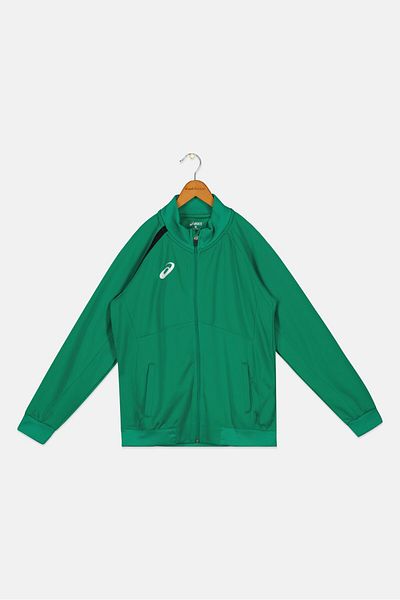 Asics Kids Boy Sportswear Fit Track Jacket, Green