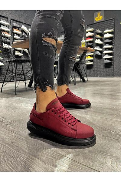 Knack Παπούτσια Casual με ψηλή σόλα 045 Claret Red (Μαύρη σόλα)