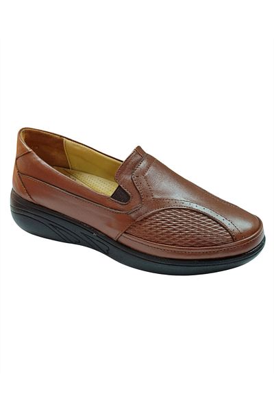 Riverland Z-57 Women's - Orthopedic Casual Shoes, Tan, Laceless