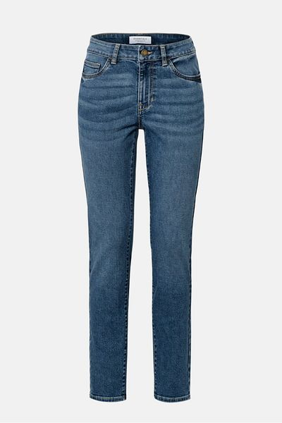 Tchibo Women Slim Fit Washed Stretchable Denim Jean, Blue
