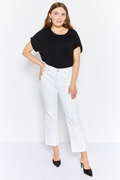 NYDJ Women Regular Fit Straight Leg Ankle Denim Jeans, White