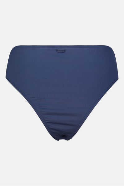 Roxy Women Pull On Plain Bikini Bottom, Navy Blue