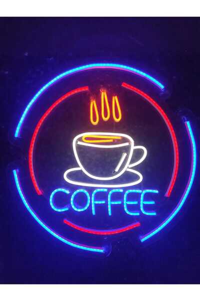 NEON LED KAYSERİ Coffe Kahve Neon Led Tabela kafe bar Dekoratif Aydınlatma (5...