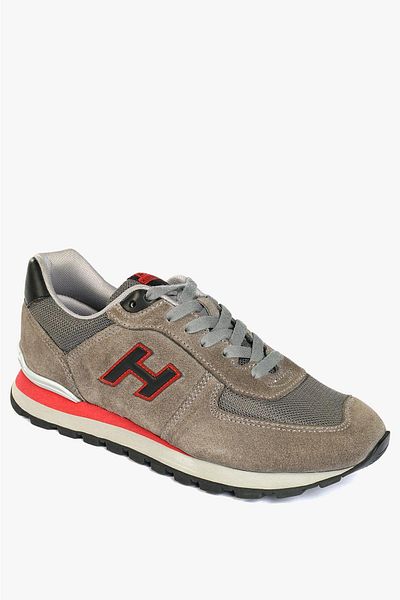 Hammer Jack Peru Genuine Leather Meet Grey-red Men's Sports Shoes
