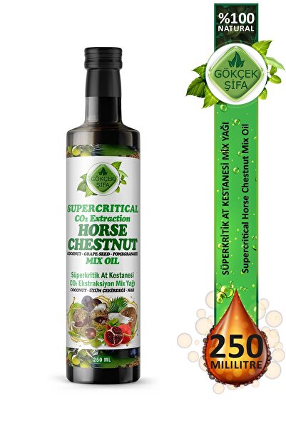 Gökçek Şifa At Kestanesi Süperkritik Mix Yağı 250 ml (HORSE CHESTNUT SUPERCRİTİCAL MİX OİL)