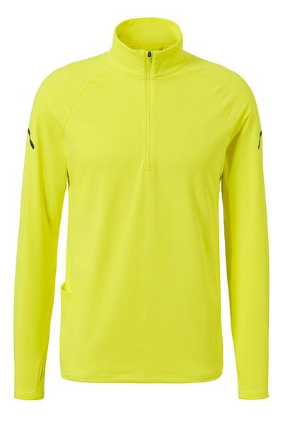 Tchibo Men Slim Fit Long Sleeve Training Sweatshirt, Lime Green