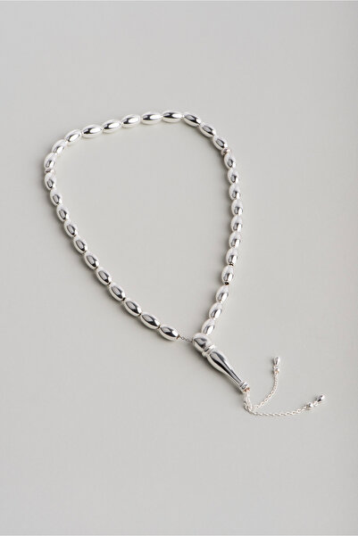 So CHIC... Modern Design 26 Cm Silver Rosary