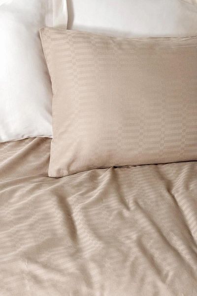 Cotton Box Σετ Παπλωματοθήκη Smart Bamboo Satin Διπλό Μπεζ