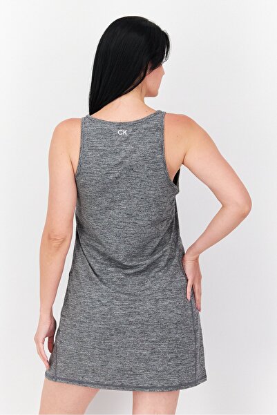 Calvin Klein Women Sportswear Fit Sleeveless Training Dress, Heather Grey