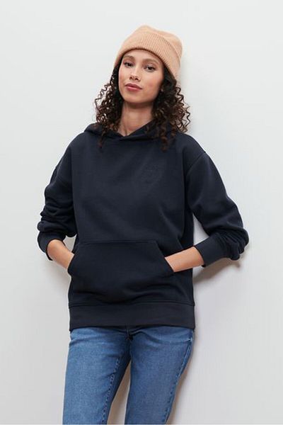 Tchibo Women Plain Long Sleeves Hoodies, Navy