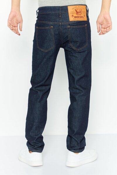 Diesel Men Slim Fit Dark Plain Stretchable Jeans, Navy