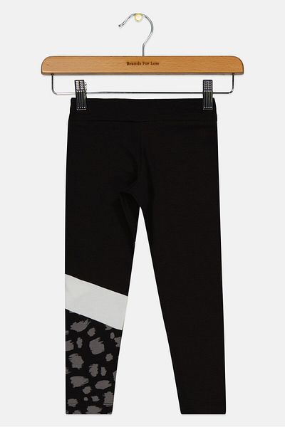 Puma Toddlers Girl Brand Logo Pull On Leggings, Black Combo