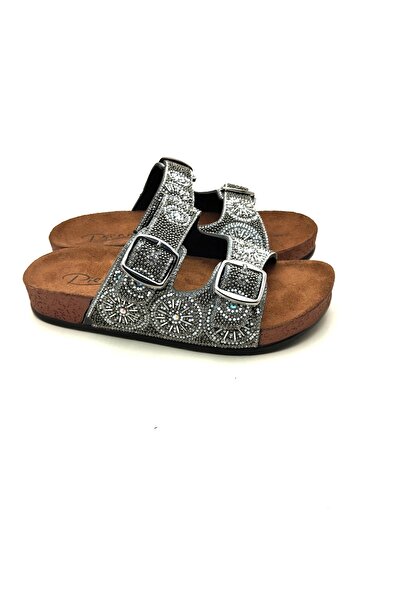 Pienn 2057 New Double Buckle Anatomical Slippers