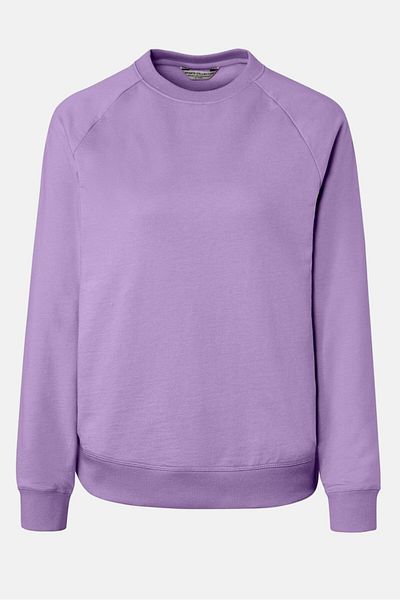 Tchibo Women Sportswear Fit Plain Yoga Sweatshirts, Purple