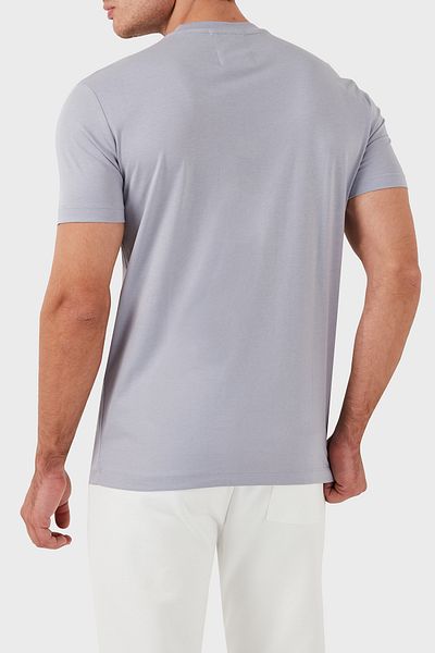 Emporio Armani Ανδρικό μπλουζάκι από βαμβακερό λαιμόκοψη - T SHIRT με κανονική εφαρμογή 8N1TN5 1JPZZ 08C3