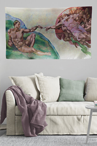 N NOXXO Pânză de perete / Covor Ademin Creația mâinilor întinse Țesătură de pânză de calitate-4068