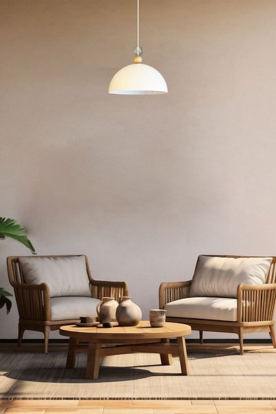 Bamyum White Crystal Beaded Chandelier - Single Pendant Lamp, Living Room and Hairdresser Decorative Lighting Patisserie